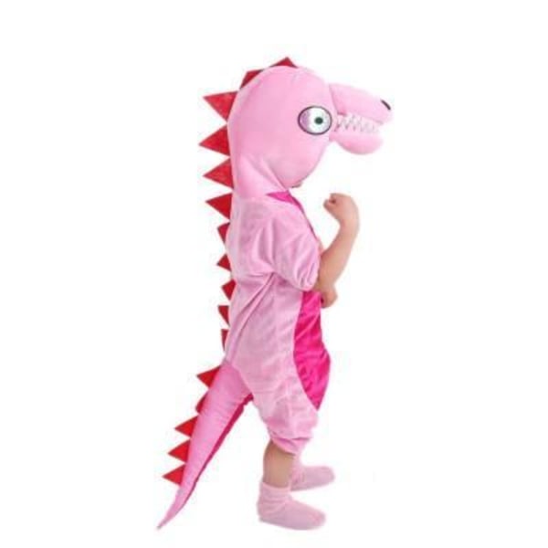 Dinosauruspuku Unisex Lapset lohikäärmepuku naamiaisasu dinosaurus lohikäärme - Pink 130 cm