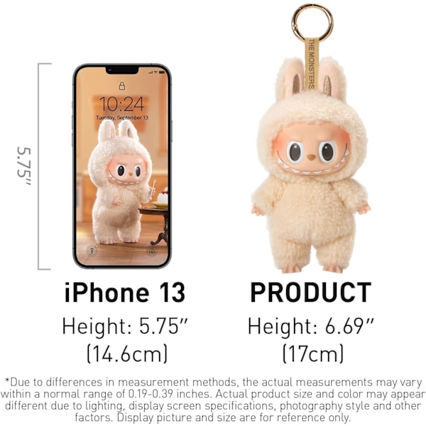 1 stk 1.0 Labubu Monsters Spennende Macaron Plysjdukker Figur Leker Blind Box Farge Tilfeldig_quu 1.0 Z 1.0 1-pack