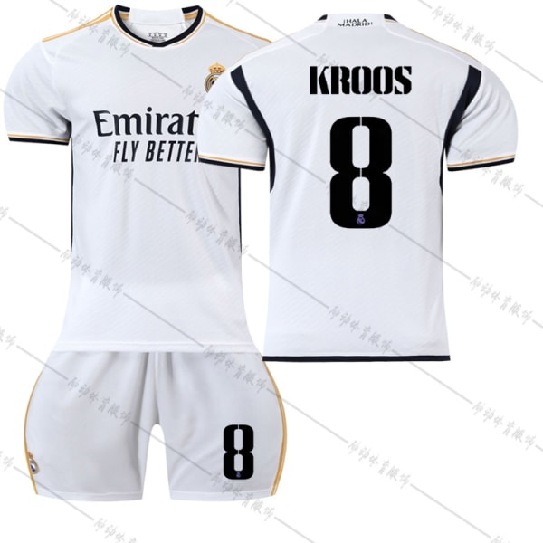 23 Real Madrid hemmafotbollströja NR 8 Kroos tröja #2XL