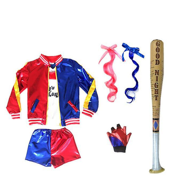 Tyttöjen Clown Cosplay -asu Halloween-juhliin M