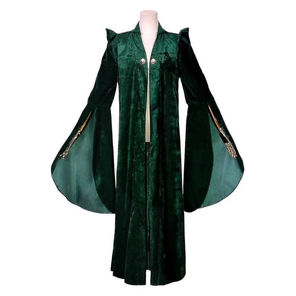 Halloween Harry Potter Mcgonagall Professor Hogwarts Rektor Lång Klänning Halloween Kostym XXXL