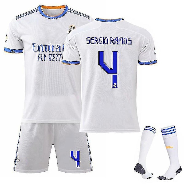 SERGIO RAMOS 4 Real Madrid fotbollströjor V . 22(120-130CM)