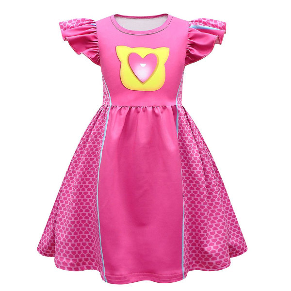 Barnekjoler Cosplay Superkitties Kjoler Superkitties Klær rose 120cm