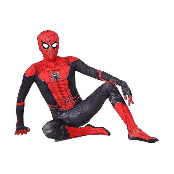 Den fantastiske Spider-man Jumpsuit Spiderman Cosplay Kostume Halloween Voksen / Barn-c 110cm