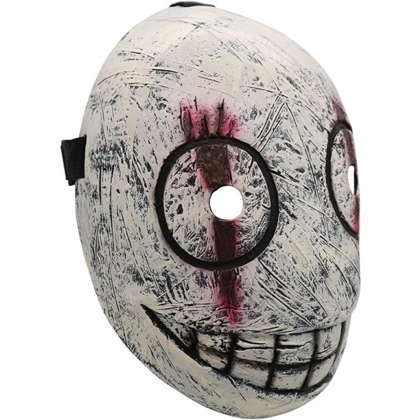 Dead Daylight Mask, Legion Frank Mask Latex Justerbar Skrämmande Smile Mask Halloween Kostym Cosplay Prop för Vuxen V