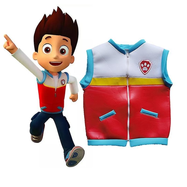 Cosplay kostym för barn Ryder Vest Character Hoodie Jacka V M