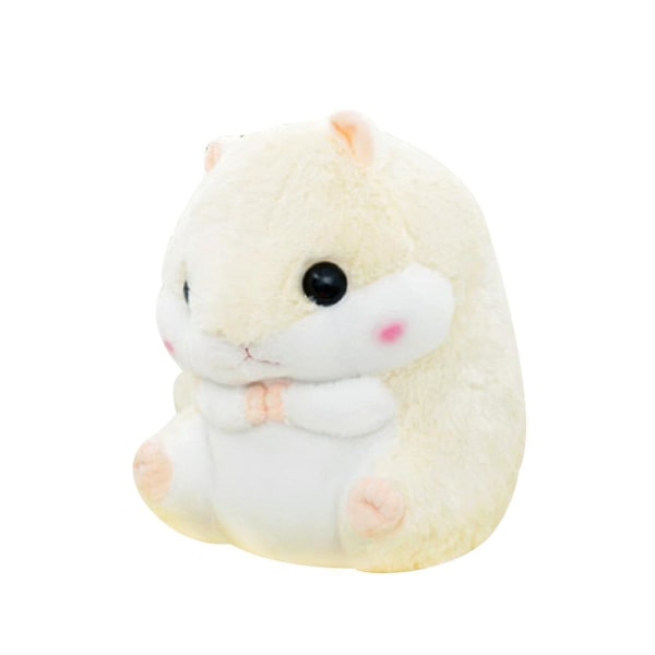 Sødt plys hamster bamse legetøj med filt beige Hamster Only