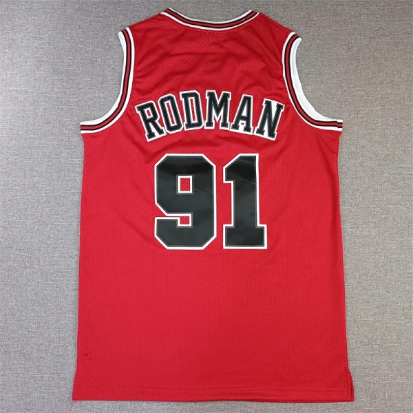Ny 2023 baskettröja #91 Pippen Rodman T-shirt style 3 XXL