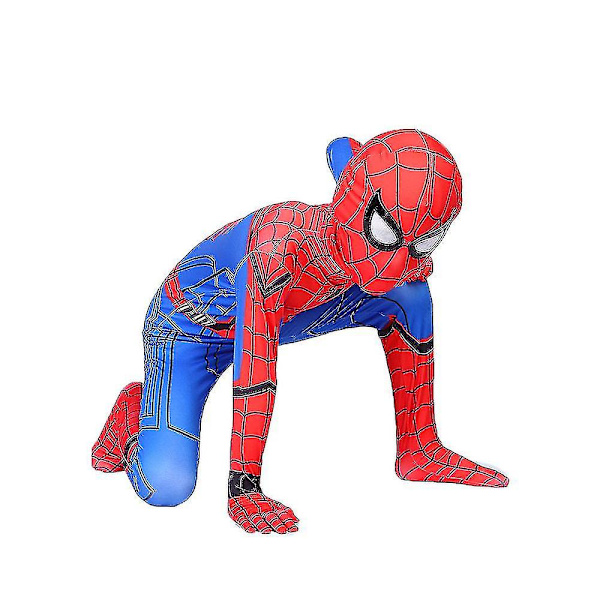 Lapsi Spiderman Cosplay-asu Far From Home Spiderman-asu Halloween Cosplay-asu W bluered 150cm