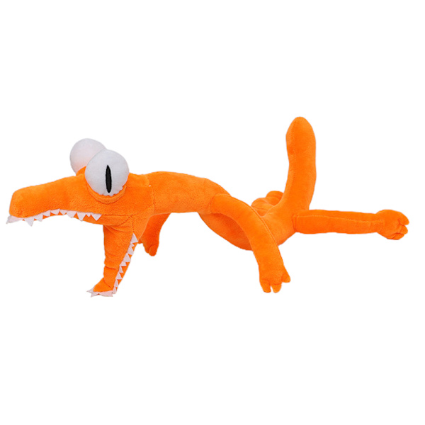Ro-blox Rainbow Friends Plyslegetøj Tegneserie Spilkarakter Dukke W orange