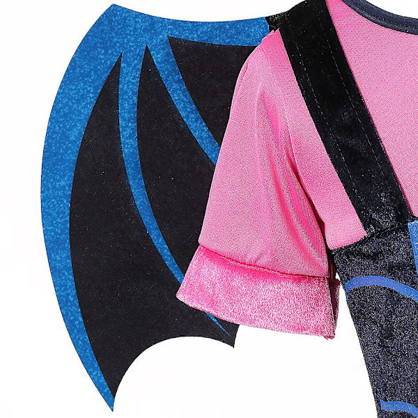Disney Vampirina Cosplay-klänning för flickor, prinsessklänning, jul-, halloween- och karnevaldräkt, barnmaskerad, vampyr Christmas 21 5-6T (Size 140)