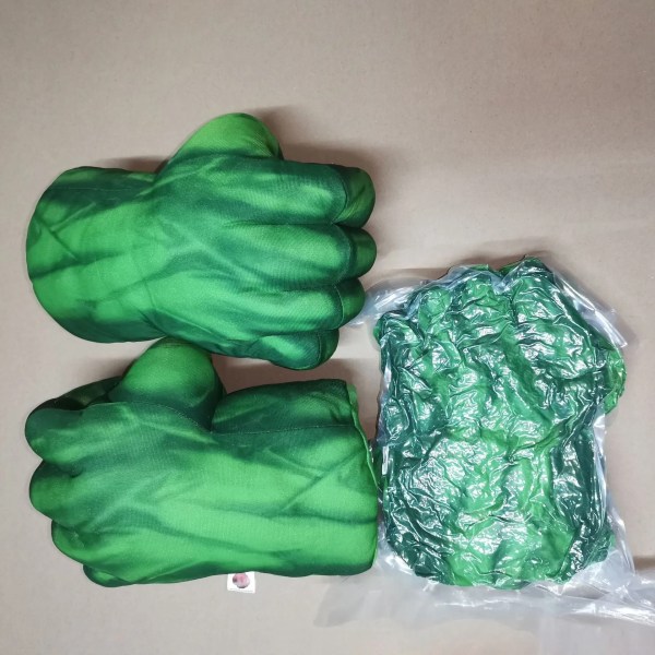 Marvel figur boxningshandskar Spiderman Superhero Cosplay Handskar Red Hulk left hand