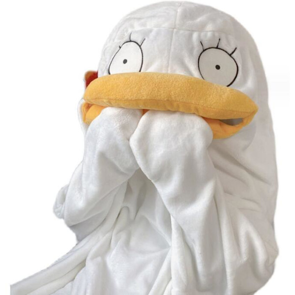Syksyn ja talven unisex keltainen ankka pyjama L