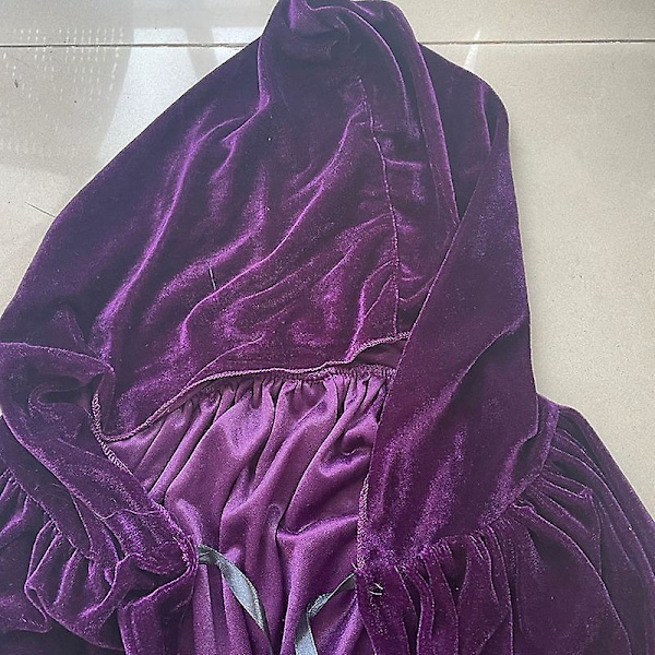 Hokus Pokus Häxkappa Halloween Sarah Winifred Sanderson Cosplaydräkt Vuxen Barn Unisex Retro Ages Cape V Purple XXXL 175 200cm