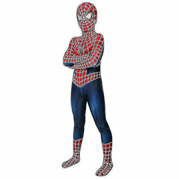 Spiderman Tobey Maguire Cosplay Kostume Børnejumpsuit Zentai Dragt 100cm Tobey Maguire Spiderman 170cm