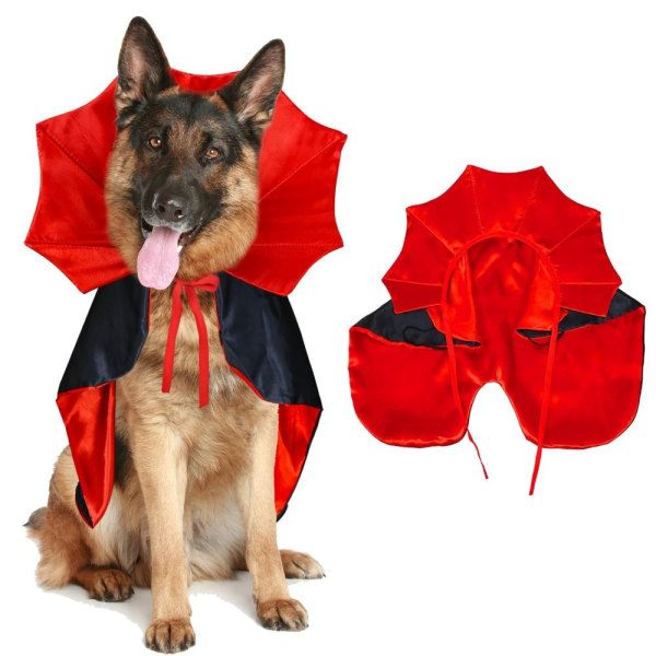 Hund Halloween Dräkter Hund Vampyr Kappa Dräkt