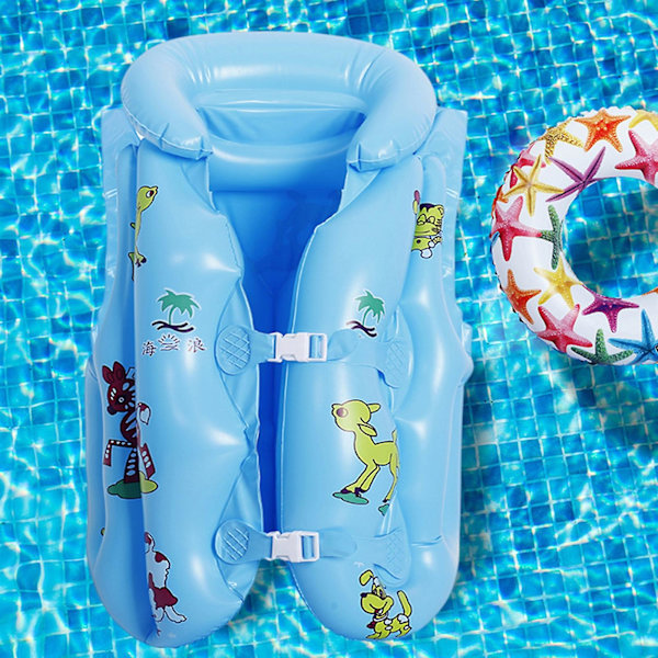 Kaesichild Flytväst Förtjockad Mjuk Ingen luftläcka Säkerhet Snap Barn Bebisar Simning Drifting Båtliv Uppblåsbar simväst Beach Supply A
