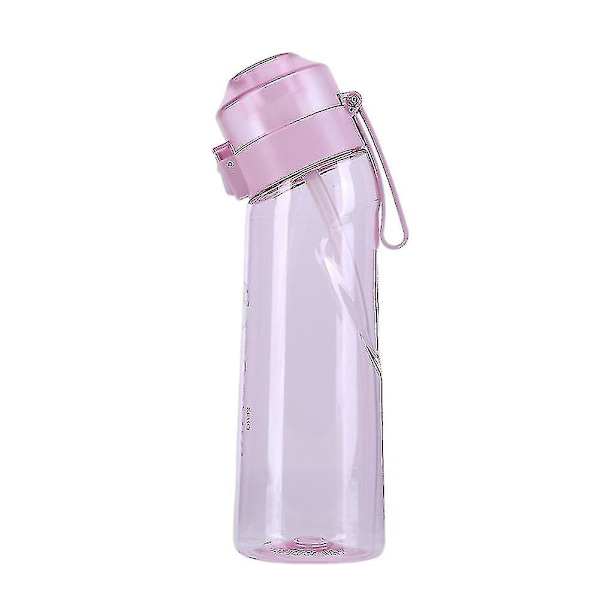 Smaksatt vattenflaska med 7 smakpods Air Water Up flaska Frostad svart 650ml Air Starter Up Set Vattenkopp för camping Sport Klar Rosa Clear Pink Clear Pink Only water bottle