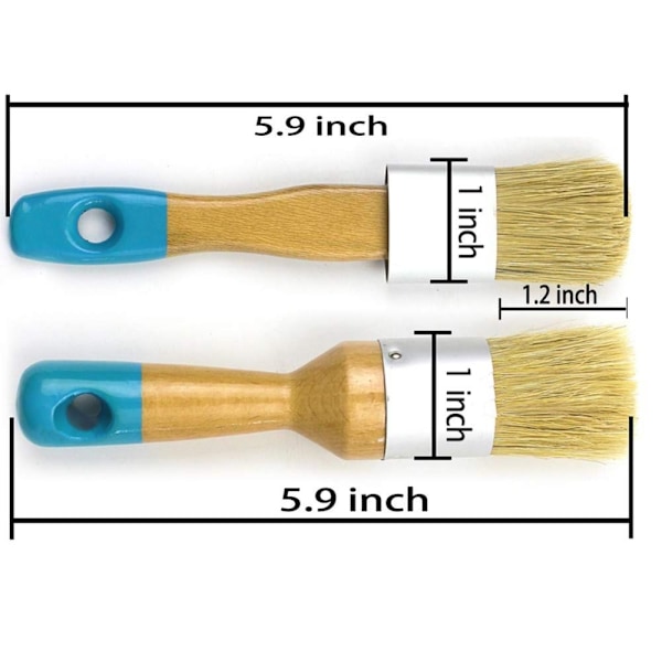 2st Krita & vax Pensel Set Kritmålning Trä
