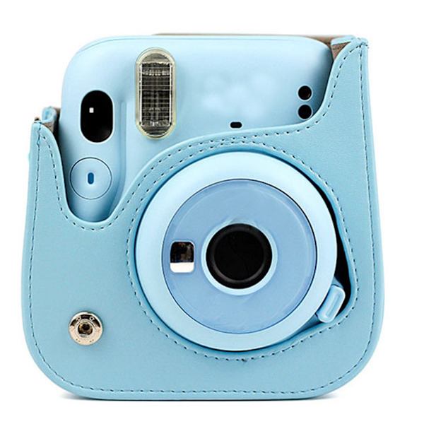 Etui til kamera - Kamerataske i PU-læder til instax Mini 11 - White