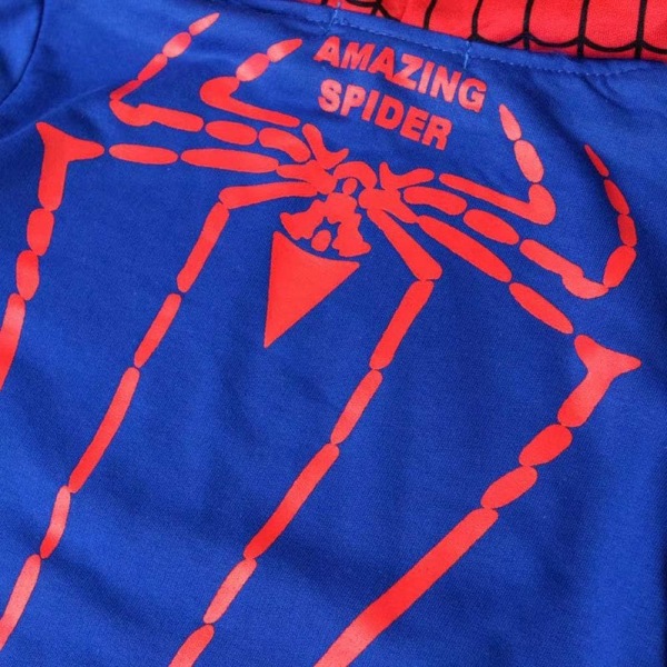 Avslappnad sportkläder Hoodie Barn 2PK Spider Man cosplay blue 120