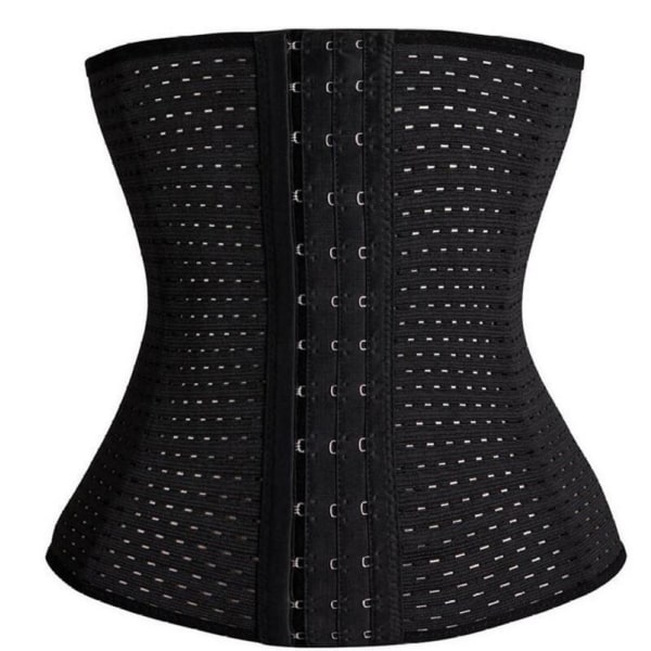 Træningskorset / Waist Trainer til Timeglasfigur, - Sort - Black xxl