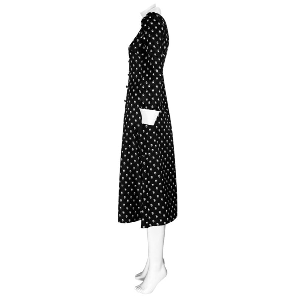 Polka Dot-kjole til Wednesday Gothic Cosplay for kvinner og jenter whole set xl