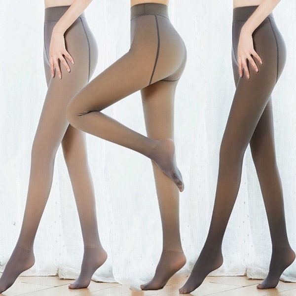 Läpinäkyvä lämmin fleece ultraohut stretch Coffee 220G