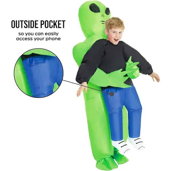 Alien-puhallusasu Halloween-cosplayhin V. child