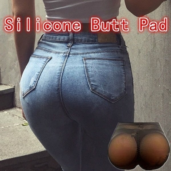 Silikone Pad Enhancer Falsk Røv Trusser Hip Butt Lifter Black M