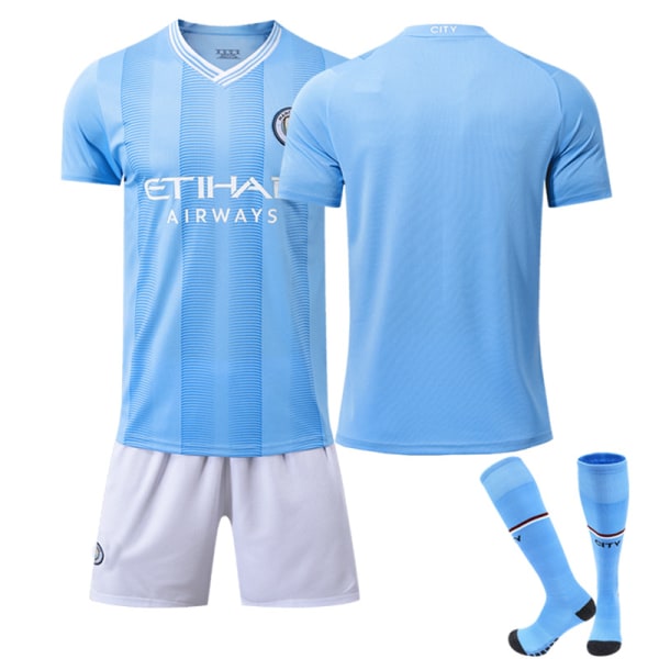 23 Manchester City hemma fotbollströja nr nummertröja set #26