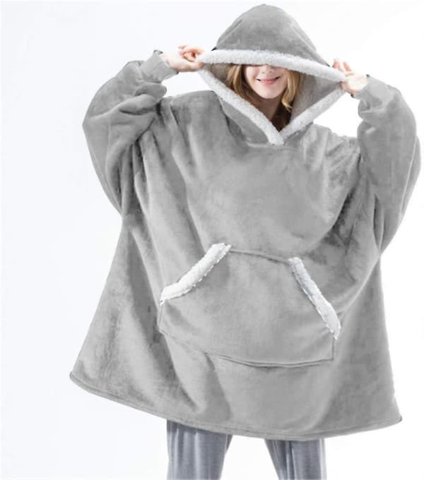 Pehmeä huppari Oversized huppari Ty light grey