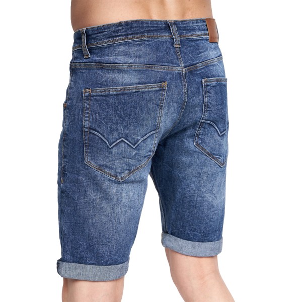 Duck and Cover Herr Musstone Denim Shorts Mid Wash 34R