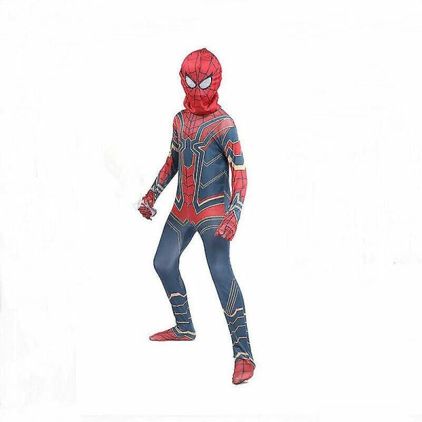 Spiderman Cosplay kostym för barn W Iron spiderman 7-8 Years