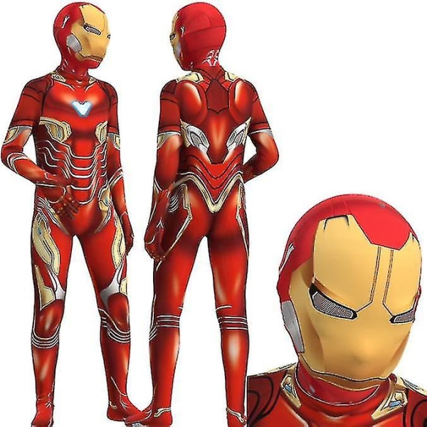 Barnekostyme Summer Cos Klær Barnas dag Iron Man Boy Body _v 130-140cm