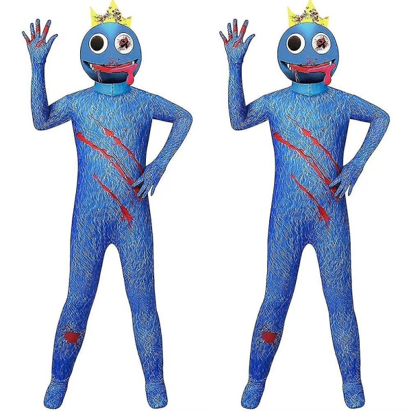 Rainbow Friends Roblox Cosplay Party Kostyme Kjole Maske W 140cm