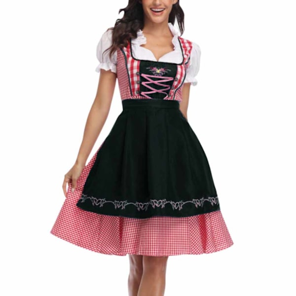 Oktoberfestin mekko naisille Esiliina tarjoilijatar mekot Mukavat Black L