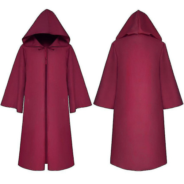 Plague Doctor Reaper Cosplay Vuxna Barn Karneval Halloween Kostym ed Steampunk ask_nn V Red with mask M