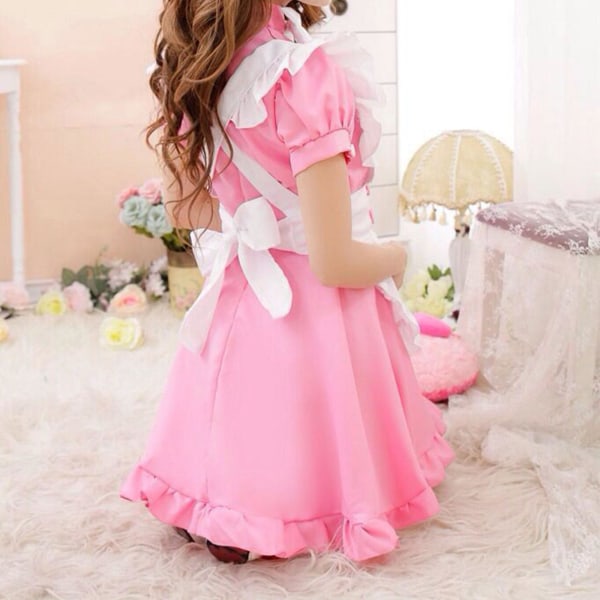 Maid Dress Cosplay Set Plus Size Sexet Anime Lolita Maid Dress Kostume til Halloween Karneval Fancy Dress V M