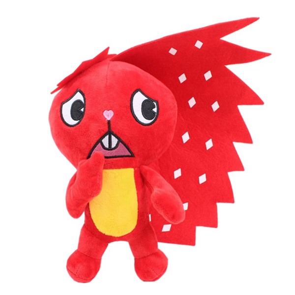 Happy Tree Friends Flippy Fliqpy stoppad docka Anime plyschleksak W Red thorn
