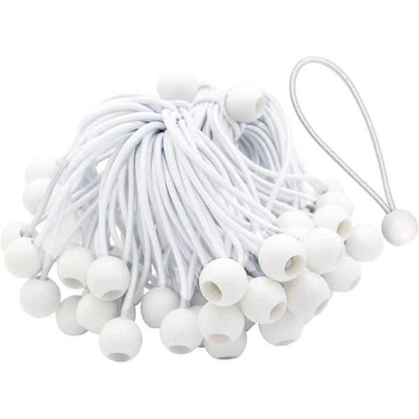 50-pack pitkät bungee-narut soljella telttoihin, bannereihin