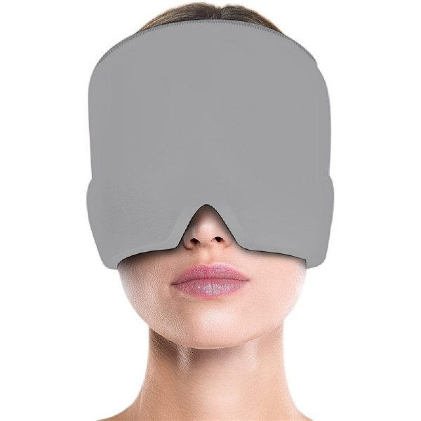 Geeli Kylmä-Kuumaterapia Päänsärky Migreeni Relief Hattu Kemoterapiaan W gray One Size