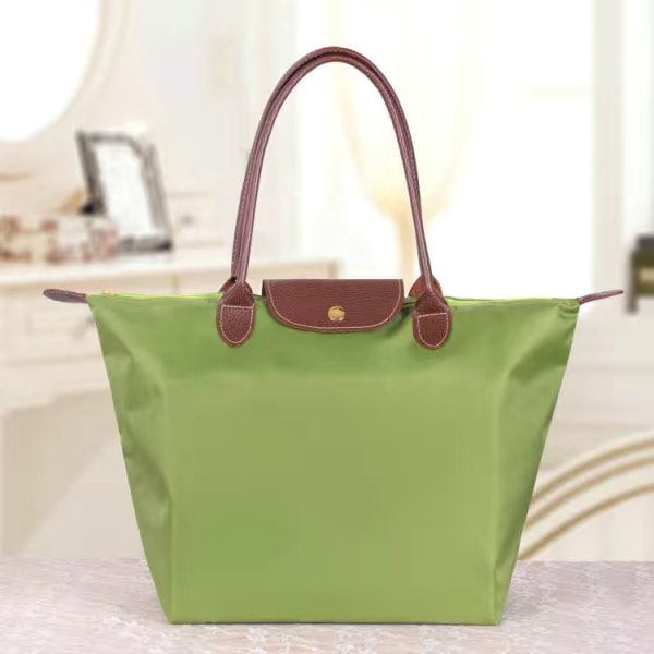 Nya ongchamp e Pliage-väskor för kvinnor - grön L