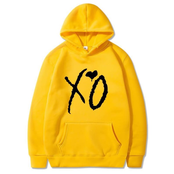 Hip Hop höst / vinter Hooded tröja XO kärlek mönster stil 8 W XL