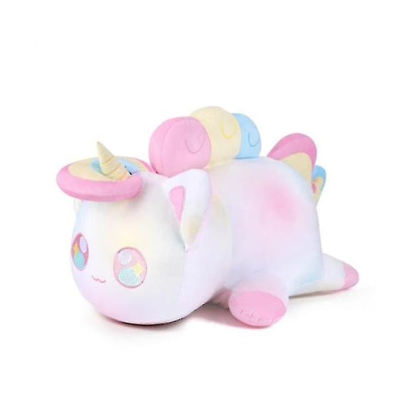 Sød katteplyslegetøj Donut katteplys Kawaii katteplyslegetøj velegnet til børns julefødselsdagspresenter 25cm W Unicorn Cat