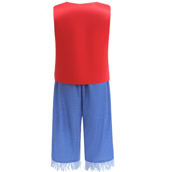One Piece Monkey D Luffy Cosplay kostym Halloween Carnival Set V 100cm