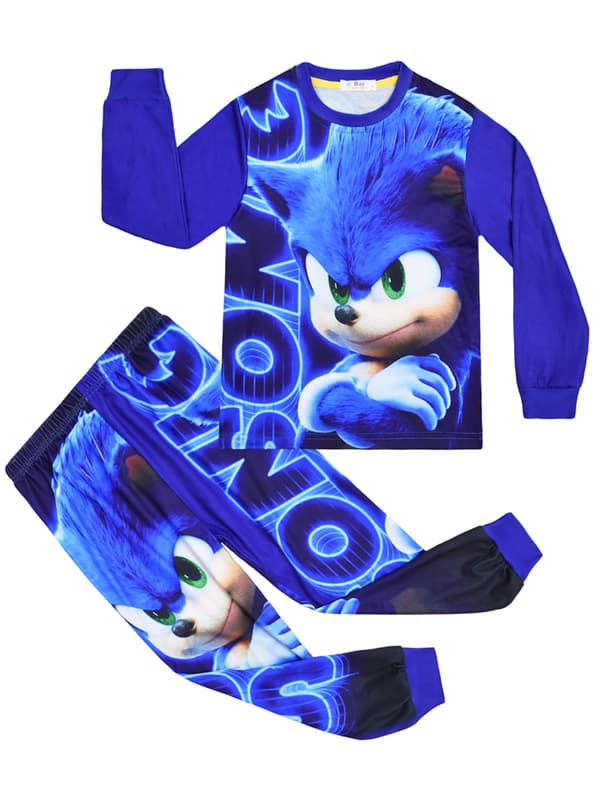 Sonic the Hedgehog Långärmad Pullover Pyjamas Byxor Barn Pojkar V 150cm