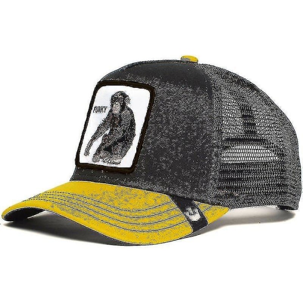 Vuxen Black Panther Mesh Cap Sommar Baseball Cap Trucker Cap Monkey