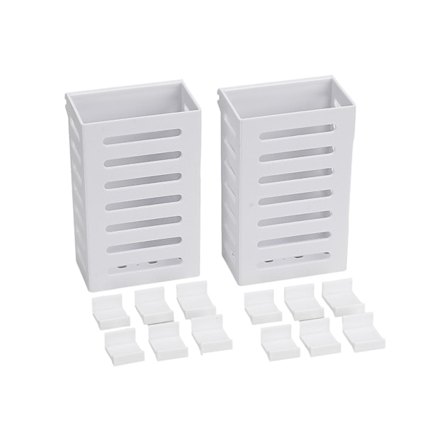 Akvaariokasvien pidike Riippuva vesikasvien ruukku Vedenalainen vesikasvien ruukku Reikillä Akvaariokasvien istutuskupit Valkoinen V White 2Pcs