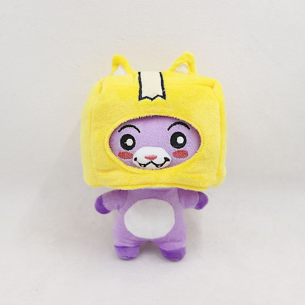 Lankybox Plyslegetøj Boxy Rocky Shark Milk Robot Bamse Dukke Barn Gave W Foxy